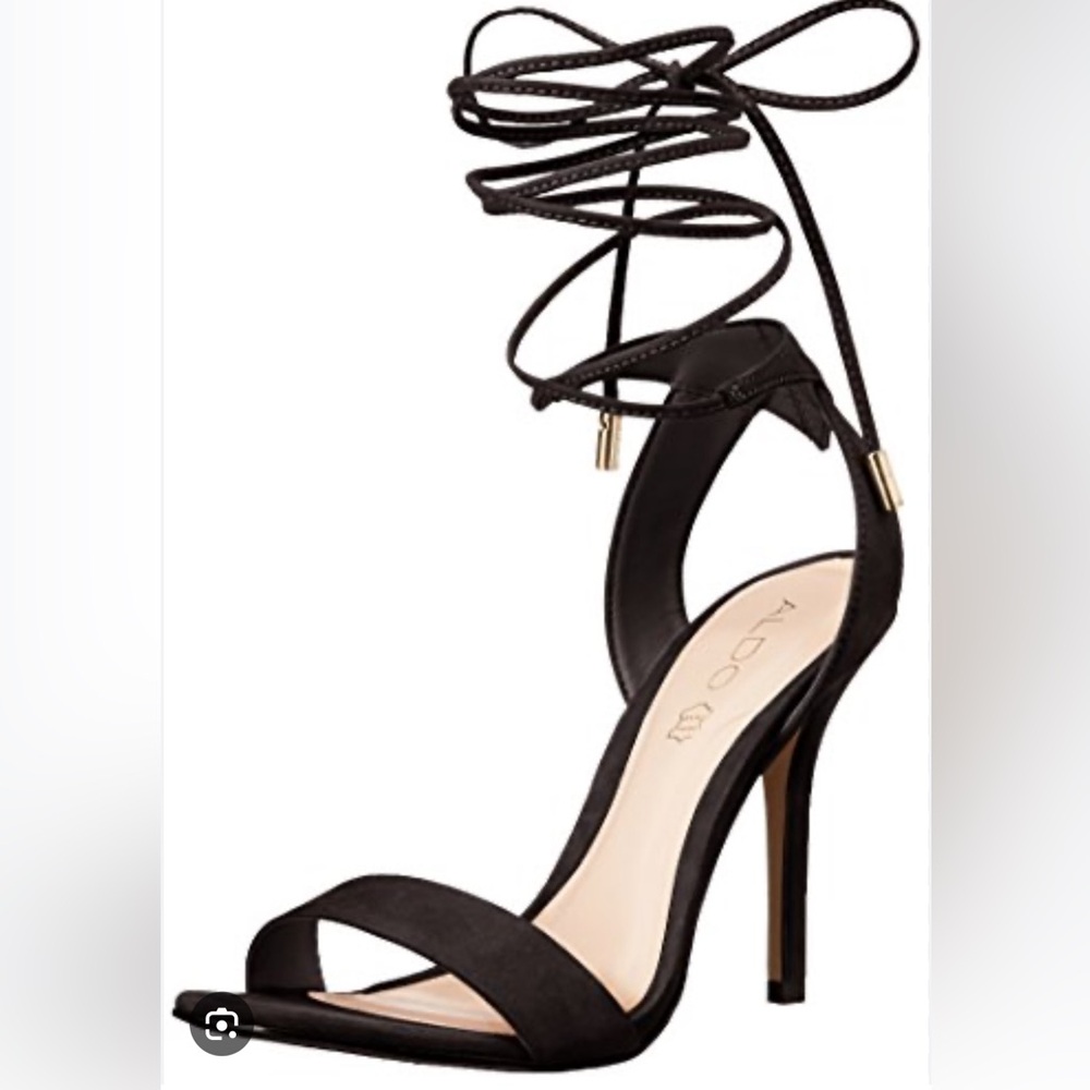 Black - lace up heels from Aldo